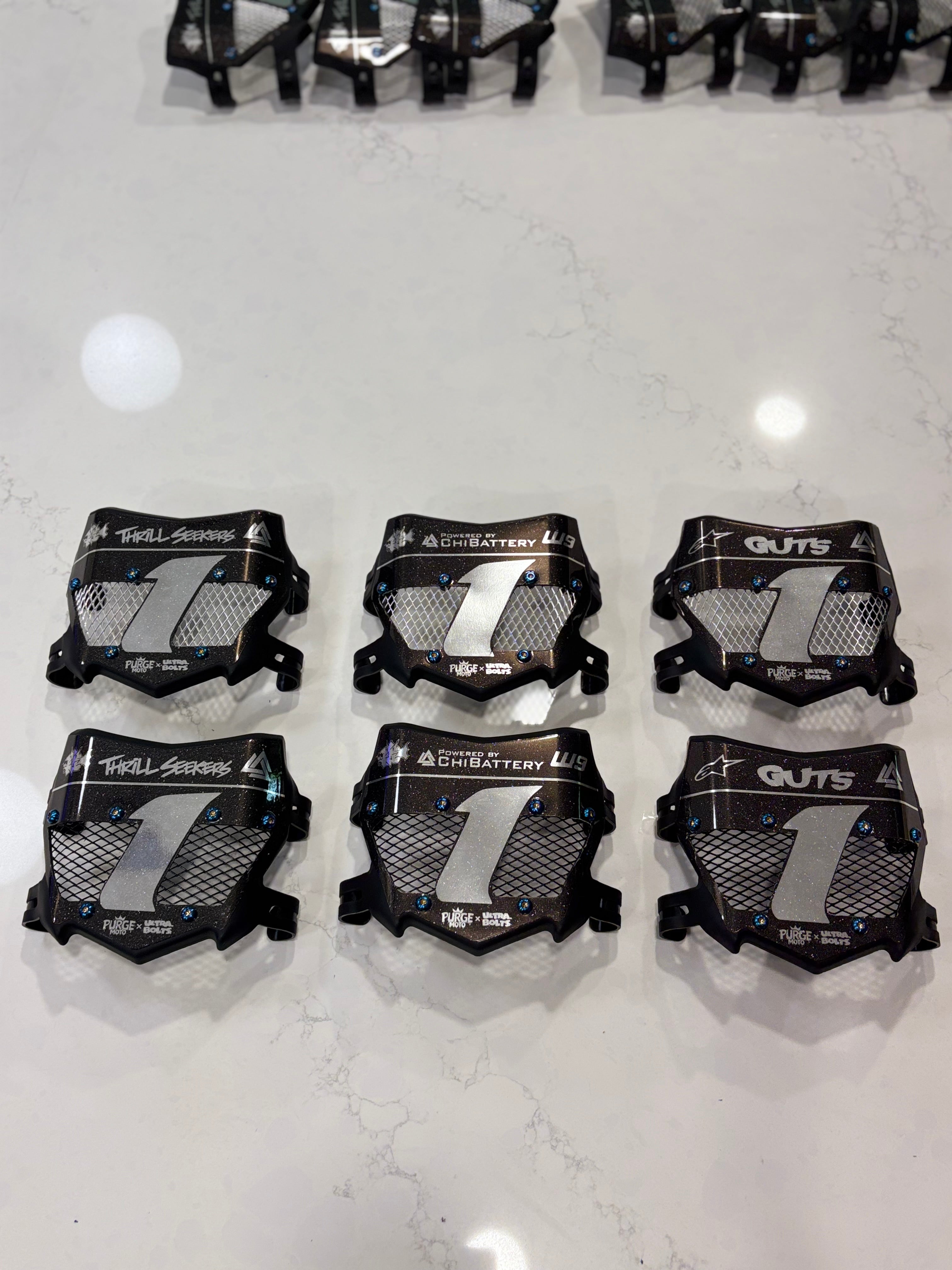 Titanium vented motocutz plates