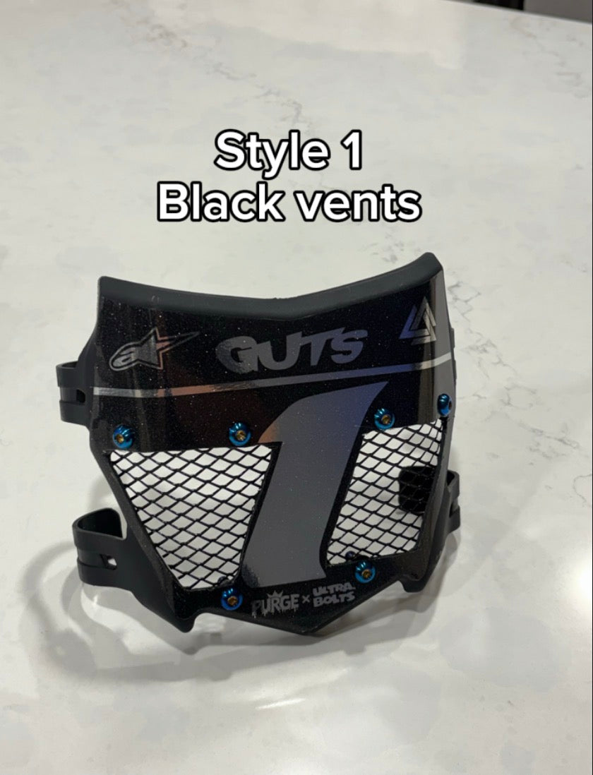 Titanium vented motocutz plates