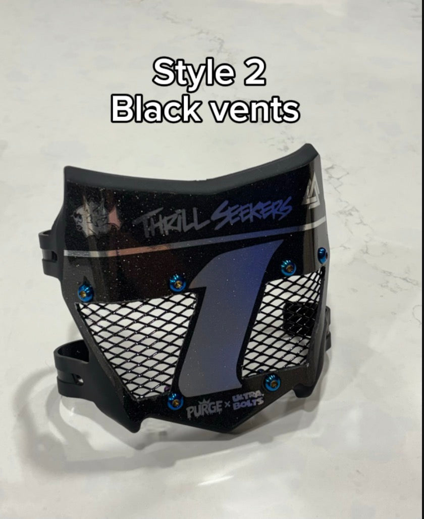 Titanium vented motocutz plates