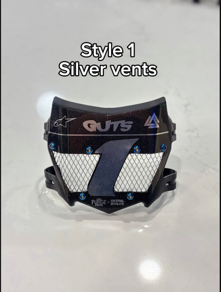 Titanium vented motocutz plates