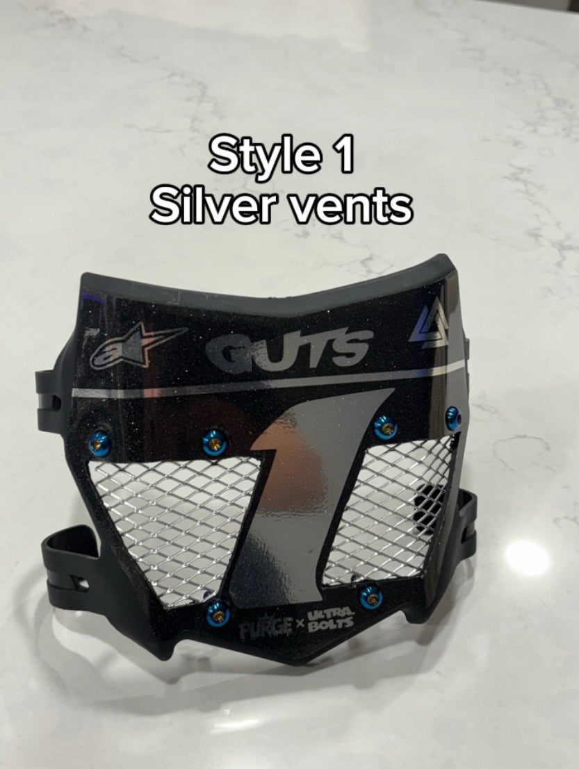Titanium vented motocutz plates