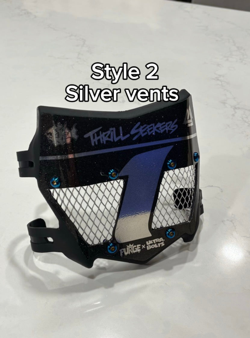 Titanium vented motocutz plates